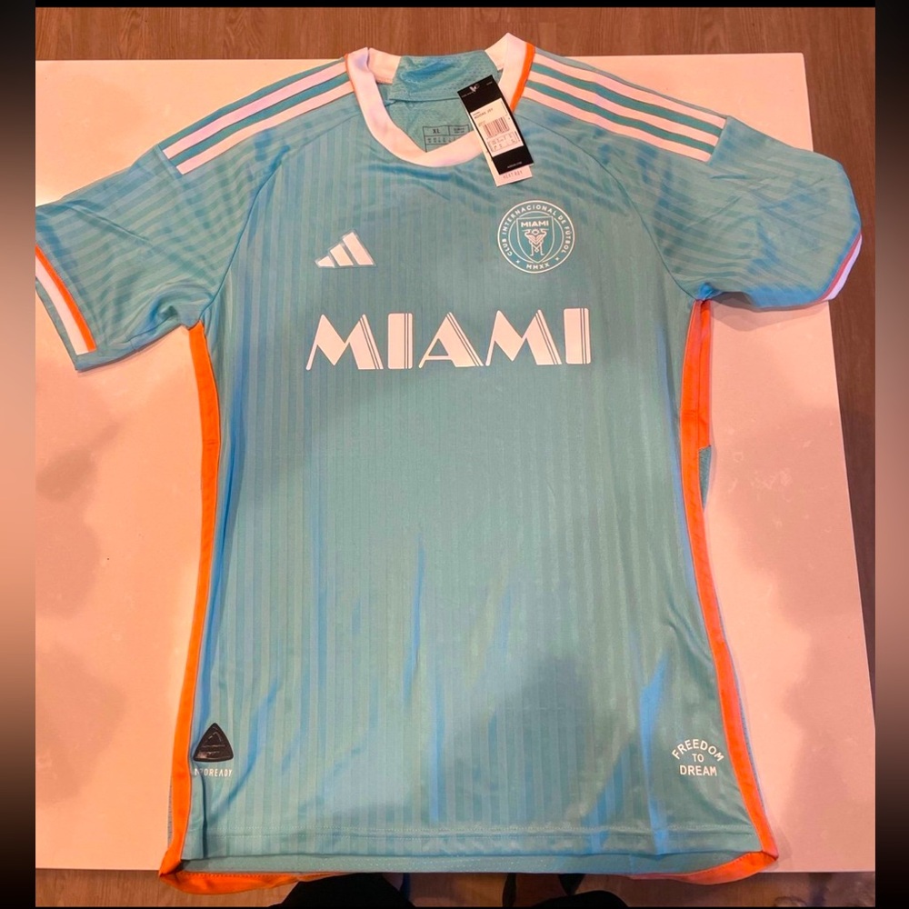 Inter Miami FC adidas aqua 3rd kit jersey shirt
